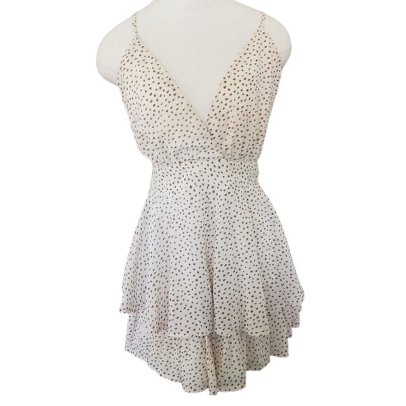 CT292 Princess Polly Polka Dot Playsuit Top 10 - Picture 1 of 8